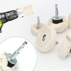 FR-LIFE BR-Vie Jeu De 7 Disques De Polissage – Pour Perceuse/visseuse Sans Fil – Pour Le Collecteur, L’aluminium, L’acier Inoxydable, Le Chrome, Etc -Perceuse Soldes 2022 57640741 4