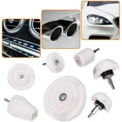 FR-LIFE BR-Vie Jeu De 7 Disques De Polissage – Pour Perceuse/visseuse Sans Fil – Pour Le Collecteur, L’aluminium, L’acier Inoxydable, Le Chrome, Etc -Perceuse Soldes 2022 57640741 5