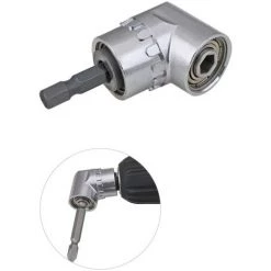 CHANCEY 1 Pièce électrique Perceuse Sans Fil Embout Visseuse 105 Degrés 1/4 Pouce Fort Magnétique Perceuse Mandrin Hexagone Rod，SEMAket,argent -Perceuse Soldes 2022 57746810 5