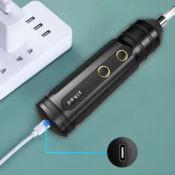 CHANCEY Mini Perceuse Visseuse électrique ,3.7V Mini Tournevis électrique Compact Rechargeable Sans Fil Pour L'entretien Du Circuit,SEMAket ,noir -Perceuse Soldes 2022 57746834 4