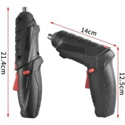 CHANCEY Visseuse Devisseuse San Fil, Jeu De Tournevis électriques Rechargeables USB Sans Fil 4.2V, Avec Prise De Tête De Tournevis, Poignée Rotative à 90 Degrés De Lumière LED, Pour Assemblage De Meubles,SEMAket,noi -Perceuse Soldes 2022 57746835 3