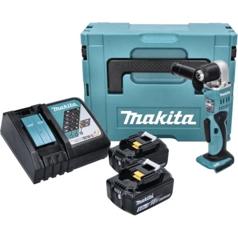 Makita DDA 351 RTJ Perceuse Angulaire Sans Fi 18 V 13,5 Nm + 2x Batteries 5,0 Ah + Chargeur + Coffret Makpac 4 Makita DDA 351 RTJ Perceuse Angulaire Sans Fi 18 V 13,5 Nm + 2x Batteries 5,0 Ah + Chargeur + Coffret Makpac – Image 2