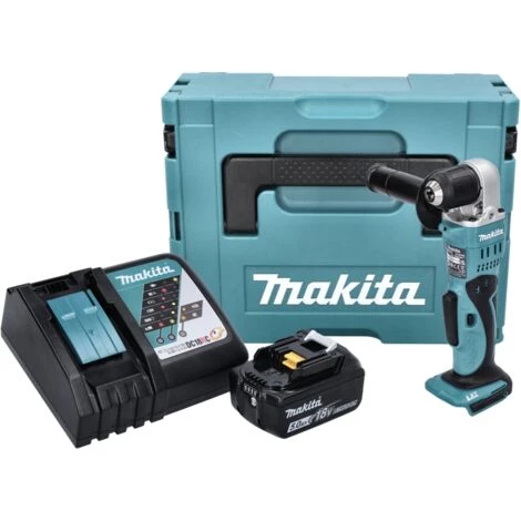 Makita DDA 351 RT1J Perceuse Angulaire Sans Fil 18 V 13,5 Nm + 1x Batterie 5,0 Ah + Chargeur + Coffret Makpac 4 Makita DDA 351 RT1J Perceuse Angulaire Sans Fil 18 V 13,5 Nm + 1x Batterie 5,0 Ah + Chargeur + Coffret Makpac – Image 2