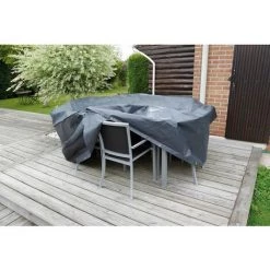NOVA Feuille De Protection Pour Tables Extérieures Arrondies Différentes Tailles Nature Housse De Mobilier De Jardin Pour Tables Rondes 205x205x90 Cm Taille : 90 X 205 Cm -Perceuse Soldes 2022 57878246 2