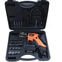 DONTODENT Perceuse-visseuse Sans Fil（batterie 4.8v, Set De Perceuse Et Jeu De Forets, Dans Un Sac Souple) -Perceuse Soldes 2022 57917412 4