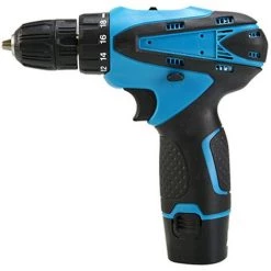 Cisea Perceuse à Main Bleue 12V Ménage Multifonctionnel Rechargeable Tournevis électrique Perceuse à Pistolet Perceuse Au Lithium