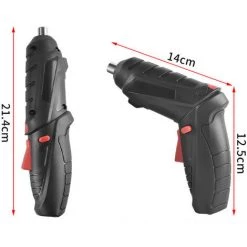 Cisea Embout De Tournevis Sans Fil 3,5 Nm, Tournevis 1800 MAh 4,2 V + 46 Accessoires, Câble De Charge USB, Parfait Pour Les Artisans, L'installation De Meubles Et Les Jouets. -Perceuse Soldes 2022 57963222 4
