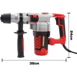 Cisea Perceuse Percussion Marteau Perforateur Perforateur Burineur (2200W,12J,Fréquence De Frappe:900bpm,Diamètre Maximal Du Sondage: 26mm,livrée Avec Accessoires Et Coffret De Rangement) -Perceuse Soldes 2022 58082506 3