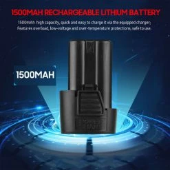 TANCYCO Perceuse Sans Fil Portable 16,8 V Mandrin 3/8" Réglage De Vitesse 25 + 1 Perceuse électrique Portative Avec Indicateur De Batterie Lampe De Travail LED 2 Vitesses Variables Couple Max 25 N.m Comprend 1500 MAh 11 TANCYCO Perceuse Sans Fil Portable 16,8 V Mandrin 3/8" Réglage De Vitesse 25 + 1 Perceuse électrique Portative Avec Indicateur De Batterie Lampe De Travail LED 2 Vitesses Variables Couple Max 25 N.m Comprend 1500 MAh -Perceuse Soldes 2022 58114933 5