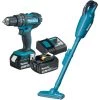 Makita Kit Combo Sans Fil 18 V Perceuse A Percussion DHP482 Et Aspirateur DCL181F / 3,0 Ah, 2 Accus + Chargeur -Perceuse Soldes 2022 58115054 1