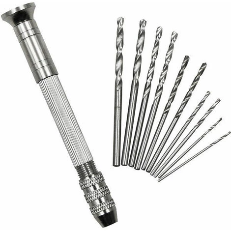 FONTAINEBLEAU 1 Pcs Mini Perceuse Modelisme Perceuse Manuelle Avec 10 Pcs 0.8-3 Mm Twist Drill MIni Perceuse à Main Pour Bijoux Résine Bois Bougie Et Modélisme Artisanat Sculpture Bricolag Forage, Fonepro 3 FONTAINEBLEAU 1 Pcs Mini Perceuse Modelisme Perceuse Manuelle Avec 10 Pcs 0.8-3 Mm Twist Drill MIni Perceuse à Main Pour Bijoux Résine Bois Bougie Et Modélisme Artisanat Sculpture Bricolag Forage, Fonepro
