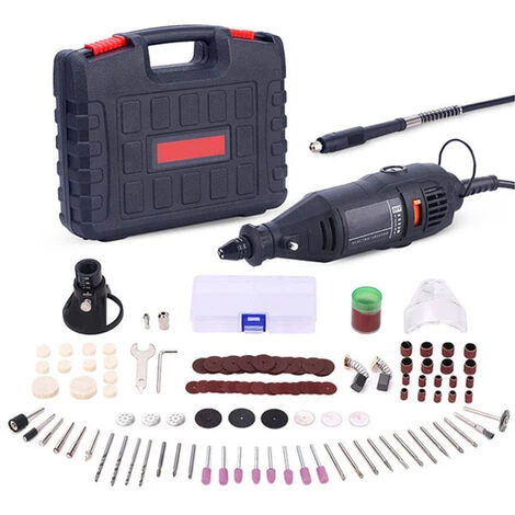 GRID COOL Mini Outil Rotatif Electrique - 130W Mini Meuleuse/Perceuse Set . Pour La Coupe, Le Ponçage, Le Travail Du Bois 3 GRID COOL Mini Outil Rotatif Electrique - 130W Mini Meuleuse/Perceuse Set . Pour La Coupe, Le Ponçage, Le Travail Du Bois