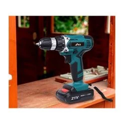 GRID COOL Perceuse Visseuse Sans Fil, 21V Visseuse Devisseuse10mm Mandrin Auto-serrant, 18+1 Réglages De Couple & 2 Vitesses, -Perceuse Soldes 2022 58347196 5