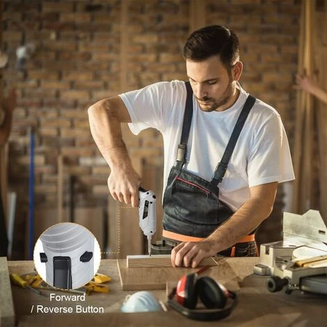 GRID COOL Perceuse Visseuse Sans Fil Visseuse Devisseuse, 2 Sens Rotation + Lampe LED, Câble Charge USB, Idéal Pour Artisans 4 GRID COOL Perceuse Visseuse Sans Fil Visseuse Devisseuse, 2 Sens Rotation + Lampe LED, Câble Charge USB, Idéal Pour Artisans – Image 2