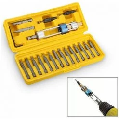 QERSTA 20pcs Forets Coffret Pour Menuiserie Trou Perceuse