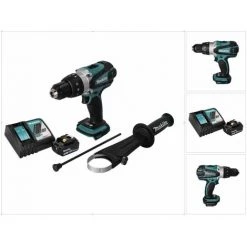 Makita DHP 458 RT1 Perceuse-visseuse à Percussion Sans Fil 18 V 91 Nm + 1x Batterie 5,0 Ah + Chargeur -Perceuse Soldes 2022 58467098 3