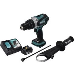 Makita DHP 458 RT1 Perceuse-visseuse à Percussion Sans Fil 18 V 91 Nm + 1x Batterie 5,0 Ah + Chargeur -Perceuse Soldes 2022 58467098 4