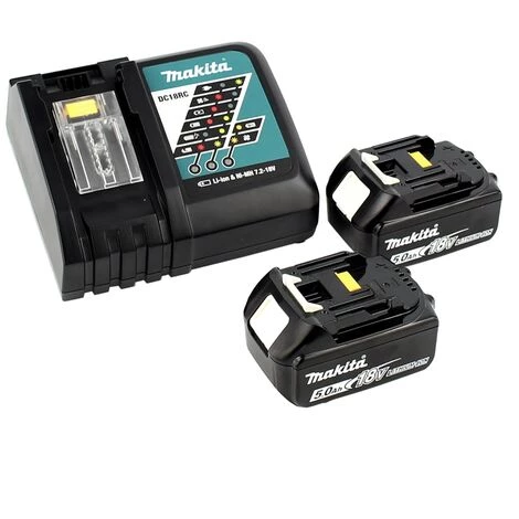 Makita DHP 453 RTJ Perceuse-visseuse à Percussion Sans Fil 18V 42Nm + Makpac + 2x Batteries 5,0 Ah + Chargeur + Jeu D'embouts Et Perceuses - 100 Pièces 4 Makita DHP 453 RTJ Perceuse-visseuse à Percussion Sans Fil 18V 42Nm + Makpac + 2x Batteries 5,0 Ah + Chargeur + Jeu D'embouts Et Perceuses - 100 Pièces – Image 2