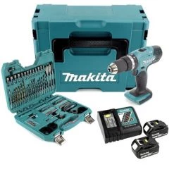 Makita DHP 453 RTJ Perceuse-visseuse à Percussion Sans Fil 18V 42Nm + Makpac + 2x Batteries 5,0 Ah + Chargeur + Jeu D'embouts Et Perceuses - 100 Pièces 9 Makita DHP 453 RTJ Perceuse-visseuse à Percussion Sans Fil 18V 42Nm + Makpac + 2x Batteries 5,0 Ah + Chargeur + Jeu D'embouts Et Perceuses - 100 Pièces -Perceuse Soldes 2022 58467111 3