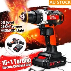 MOHOO Perceuse à Percussion Sans Fil Raitool 24 V 10 Mm Rechargeable 2 Vitesses 1 Batterie -Perceuse Soldes 2022 58682180 2