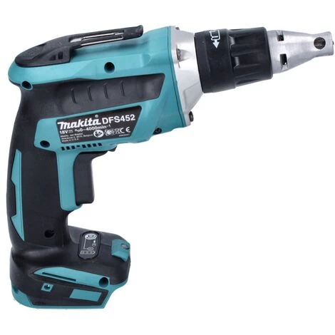 Makita DFS 452 RG1 Visseuse à Cloison Sèche Sans Fil 18 V Brushless + 1x Batterie 6,0 Ah + Chargeur 7 Makita DFS 452 RG1 Visseuse à Cloison Sèche Sans Fil 18 V Brushless + 1x Batterie 6,0 Ah + Chargeur – Image 5