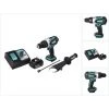 Makita DHP 458 RG1 Perceuse-visseuse à Percussion Sans Fil 18 V 91 Nm + 1x Batterie 6,0 Ah + Chargeur