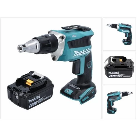 Makita DFS 452 G1 Visseuse à Cloison Sèche Sans Fil 18 V Brushless + 1x Batterie 6,0 Ah - Sans Chargeur 3 Makita DFS 452 G1 Visseuse à Cloison Sèche Sans Fil 18 V Brushless + 1x Batterie 6,0 Ah - Sans Chargeur