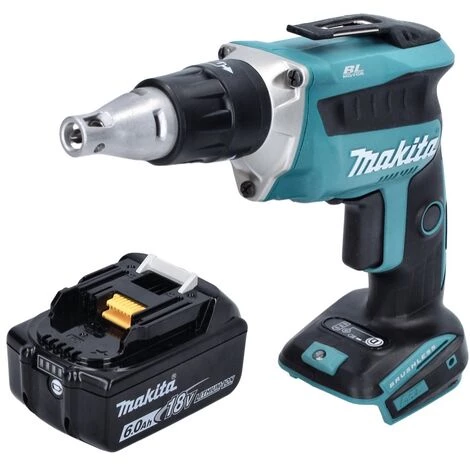 Makita DFS 452 G1 Visseuse à Cloison Sèche Sans Fil 18 V Brushless + 1x Batterie 6,0 Ah - Sans Chargeur 4 Makita DFS 452 G1 Visseuse à Cloison Sèche Sans Fil 18 V Brushless + 1x Batterie 6,0 Ah - Sans Chargeur – Image 2