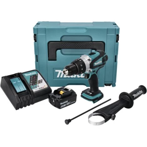 Makita DHP 458 RG1J Perceuse-visseuse à Percussion Sans Fil 18 V 91 Nm + 1x Batterie 6,0 Ah + Chargeur + Makpac 7 Makita DHP 458 RG1J Perceuse-visseuse à Percussion Sans Fil 18 V 91 Nm + 1x Batterie 6,0 Ah + Chargeur + Makpac – Image 5