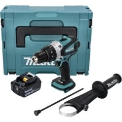 Makita DHP 458 G1J Perceuse-visseuse à Percussion Sans Fil 18 V 91 Nm + 1x Batterie 6,0 Ah + Makpac - Sans Chargeur -Perceuse Soldes 2022 58693200 4