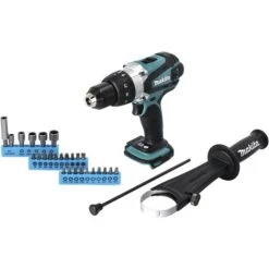 Makita DHP 458 Z Perceuse-visseuse à Percussion Sans Fil 18 V 91 Nm + Jeu D'embouts - 26 Pièces -Perceuse Soldes 2022 58700849 2