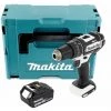 Makita DHP 482 G1J W Perceuse-visseuse à Percussion Sans Fil 18 V 62 Nm + 1x Batterie 6,0 Ah + Makpac - Sans Chargeur