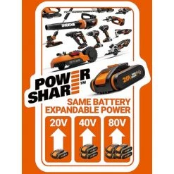 WORX Marteau Perforateur Rotatif Sans Balais 2,0 Kg WX380.1, PowerShareTM 18V(20V MAX) -Perceuse Soldes 2022 58757698 2