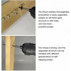 LUCKY-88 Petit Tournevis électrique Rechargeable Perceuse Au Lithium (noir) -Perceuse Soldes 2022 58879187 4