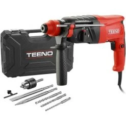 Marteau Perforateur Filaire 800W SDS-plus, 26 Mm TEENO - Rouge