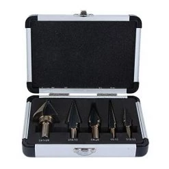 HIASDFLS Ensemble De Forets En Titane, 5 Pièces Grand Cobalt Hss Cone Foret Trou Cutter Bit Ensemble Outil Électrique + Étui -Perceuse Soldes 2022 59007816 2