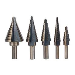 HIASDFLS Ensemble De Forets En Titane, 5 Pièces Grand Cobalt Hss Cone Foret Trou Cutter Bit Ensemble Outil Électrique + Étui -Perceuse Soldes 2022 59007816 3