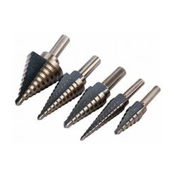 HIASDFLS Ensemble De Forets En Titane, 5 Pièces Grand Cobalt Hss Cone Foret Trou Cutter Bit Ensemble Outil Électrique + Étui -Perceuse Soldes 2022 59007816 4