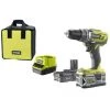 Perceuse-visseuse RYOBI 18V OnePlus 2 Batteries LithiumPlus 2.0Ah Et 5.0Ah - Chargeur Rapide 2.0Ah R18DD3-252S -Perceuse Soldes 2022 5916695 1