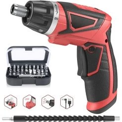 JOORRT Perceuse Visseuse Sans Fil Compacte Et Légère Perceuse Electrique Réglages De Couple Auto-serrant Visseuse Devisseuse Sans Fil Pour La Maison Et Le Jardin