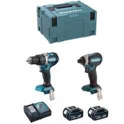 MAKITA Kit DLX2180TJ (DHP484 DTD153 2 X 5,0 Ah DC18RC MAKPAC 3)
