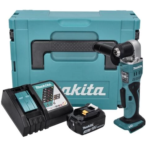 Makita DDA 351 RF1J Perceuse D'angle Sans Fil 18 V 13,5 Nm + 1x Batterie 3,0 Ah + Chargeur + Coffret De Transport 4 Makita DDA 351 RF1J Perceuse D'angle Sans Fil 18 V 13,5 Nm + 1x Batterie 3,0 Ah + Chargeur + Coffret De Transport – Image 2