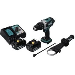 Makita DHP 458 RF Perceuse-visseuse à Percussion Sans Fil 18 V 91 Nm + 2x Batteries 3,0 Ah + Chargeur -Perceuse Soldes 2022 59331938 4