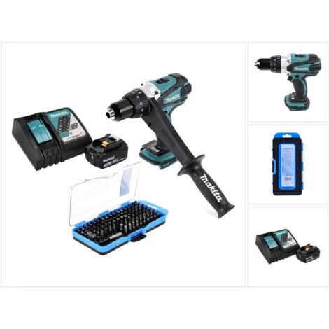 Makita DDF 458 RF1 Perceuse-visseuse Sans Fil 18 V 91 Nm + 1x Batterie 3,0 Ah + Chargeur + Jeu D'embouts - 100 Pièces 3 Makita DDF 458 RF1 Perceuse-visseuse Sans Fil 18 V 91 Nm + 1x Batterie 3,0 Ah + Chargeur + Jeu D'embouts - 100 Pièces