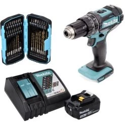 Makita DHP 482 RF1 Perceuse-visseuse à Percussion Sans Fil 18 V 62 Nm + 1x Batterie 3,0 Ah + Chargeur + Jeu De Forets - 40 Pièces 10 Makita DHP 482 RF1 Perceuse-visseuse à Percussion Sans Fil 18 V 62 Nm + 1x Batterie 3,0 Ah + Chargeur + Jeu De Forets - 40 Pièces -Perceuse Soldes 2022 59331965 4