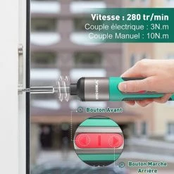 Visseuse Sans Fil 3N.m, HYCHIKA Portable Visseuse Devisseuse Sans Fil Portable 2.0Ah 3.6V Avec 56 Accessoires -Perceuse Soldes 2022 59429910 3