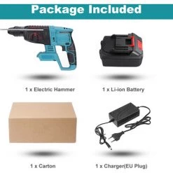 JMAX Perforateur-burineur Marteau Perforateur Sans Fil Avec Batterie -Perceuse Soldes 2022 59492284 5