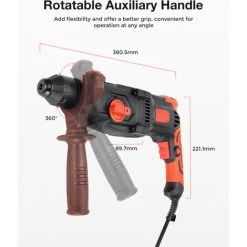 INSMA Perforateur Marteau Filaire Mensela 1050W 2.8J Z1C-DS-26FQ En Coffret 10 INSMA Perforateur Marteau Filaire Mensela 1050W 2.8J Z1C-DS-26FQ En Coffret -Perceuse Soldes 2022 59498158 4