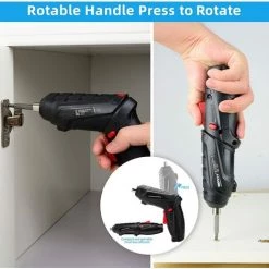 DECKON Tournevis électrique Portable 47 En 1 - 4,2 V/1800 MAh - Kit De Tournevis électrique Rechargeable Avec 35 Embouts De Tournevis - Rotation à 90° - Câble USB Pour La Maison Et Le Bureau -Perceuse Soldes 2022 59498662 3