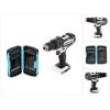 Makita DHP 482 ZW Perceuse-visseuse à Percussion Sans Fil 18 V 62 Nm + Jeu De Forets De 40 Pièces - Sans Batterie, Sans Chargeur